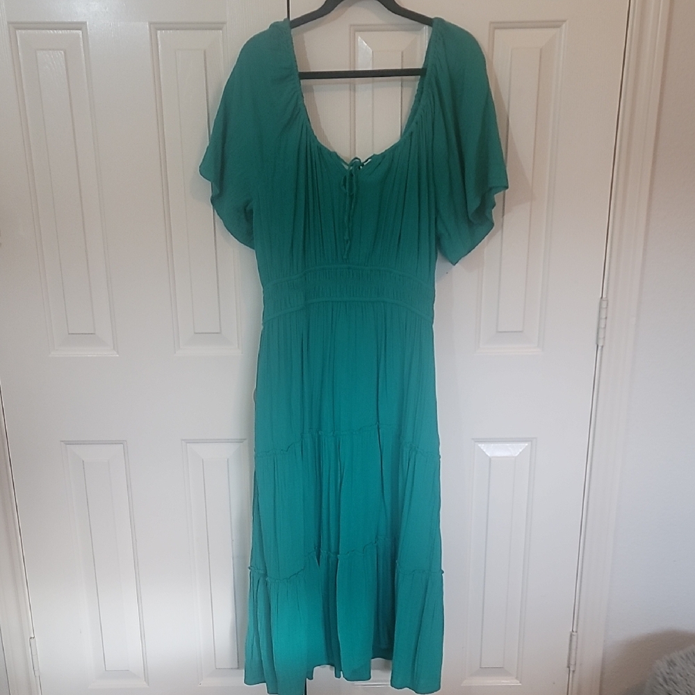 GAP Teal Midi Dress